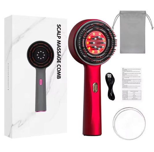 Brosse Massante LED pour Cuir Chevelu